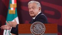 Andrés Manuel López Obrador, president mexicà, durant una compareixença al Palau Nacional, a Ciutat de Mèxic