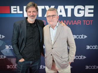 Lluís Canut (dreta) i David Fernández de Castro a la presentació del documental