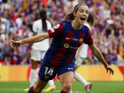 Aitana celebra el seu gol a San Mamés